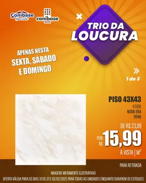 Promoções de Material de Construção em Indaiatuba | Ofertas para caçadores de pechinchas de Conibase | 31/01/2025 - 02/02/2025