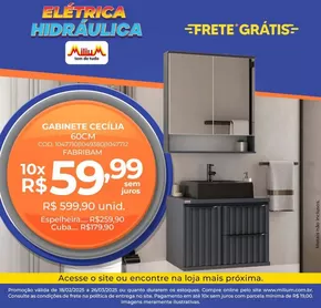 Promoções de Material de Construção em Balneário Camboriú | Nossas melhores ofertas para você de Milium | 18/02/2025 - 26/03/2025