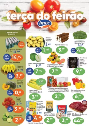 Promoções de Supermercados em Cachoeira do Sul | Terça do Feirão de Imec Supermercados | 11/03/2025 - 25/03/2025