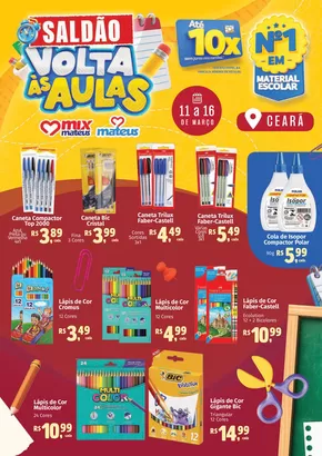 Catálogo Supermercados Mateus em Quixeramobim | Saldão Volta às Aulas | 11/03/2025 - 16/03/2025