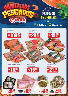 Catálogo Supermercados Mateus em Maceió | Quinta dos Pescados | 13/03/2025 - 13/03/2025