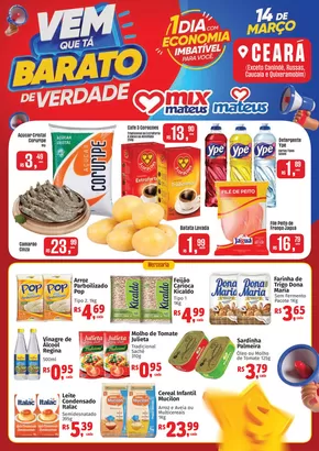 Catálogo Supermercados Mateus em Aracati | Nossas melhores ofertas para você | 14/03/2025 - 14/03/2025