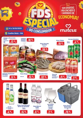 Promoções de Supermercados em Coelho Neto | Melhores ofertas para compradores econômicos de Supermercados Mateus | 14/03/2025 - 16/03/2025