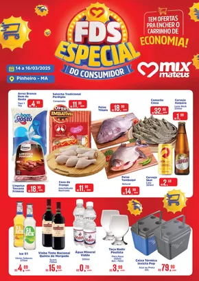 Catálogo Supermercados Mateus em Pinheiro | Ótima oferta para todos os clientes | 14/03/2025 - 16/03/2025