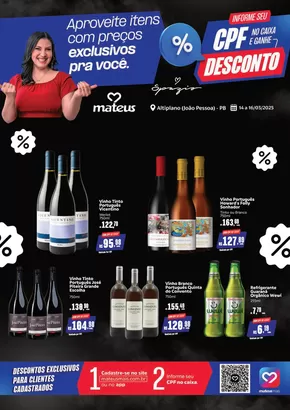 Catálogo Supermercados Mateus em João Pessoa | Ofertas para caçadores de pechinchas | 14/03/2025 - 16/03/2025