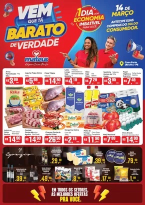 Catálogo Supermercados Mateus em Olinda | Melhores ofertas e descontos | 14/03/2025 - 14/03/2025