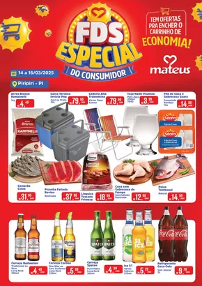 Catálogo Supermercados Mateus em Piripiri | Ótima oferta para todos os clientes | 14/03/2025 - 16/03/2025