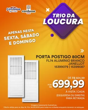 Promoções de Material de Construção em Embu das Artes | Encarte Conibase de Conibase | 14/03/2025 - 16/03/2025