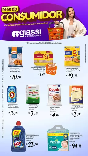 Promoções de Supermercados em Joinville | Encarte Giassi de Giassi Supermercados | 14/03/2025 - 27/03/2025