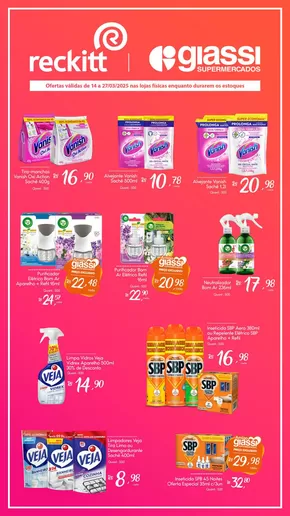 Promoções de Supermercados em Joinville | Reckitt de Giassi Supermercados | 17/03/2025 - 27/03/2025