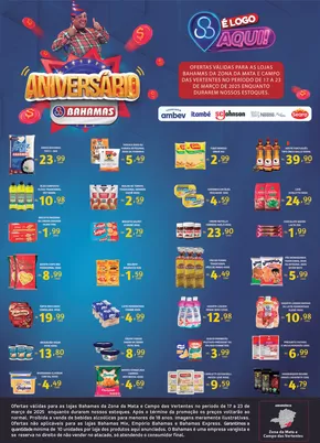 Catálogo Bahamas Supermercados em Juiz de Fora | Aniversàrio Bahamas | 17/03/2025 - 23/03/2025