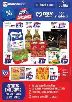 Catálogo Supermercados Mateus em Canindé | Ofertas especiais atraentes para todos | 18/03/2025 - 23/03/2025