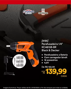Promoções de Material de Construção em Taboão da Serra | Grandes descontos em produtos selecionados de Conibase | 03/03/2025 - 31/03/2025