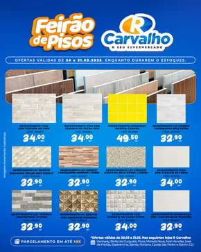 Catálogo R Carvalho Supermercado | Feirão De Pisos | 21/03/2025 - 31/03/2025