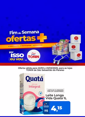 Catálogo Tonin Superatacado | Fim de Semana , oferta valida para 22/03 e 23/03/2025 | 22/03/2025 - 23/03/2025