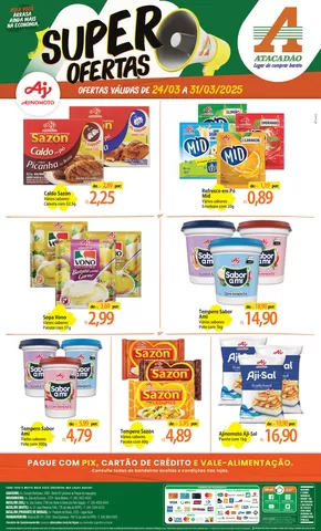 Promoções de Supermercados em Mossoró | Melhores ofertas para todos os caçadores de pechinchas de Atacadão | 24/03/2025 - 31/03/2025