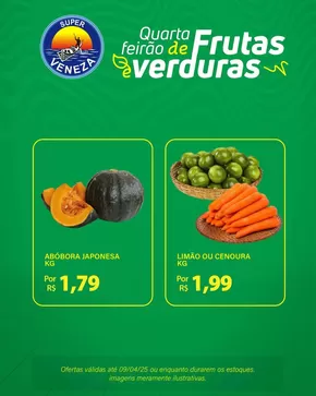 Catálogo Super Veneza em Cruzeiro | Ofertas e promoções atuais | 09/04/2025 - 25/04/2025