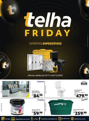 Promoções de Material de Construção | Telha Friday de Telhanorte | 23/11/2023 - 05/12/2023