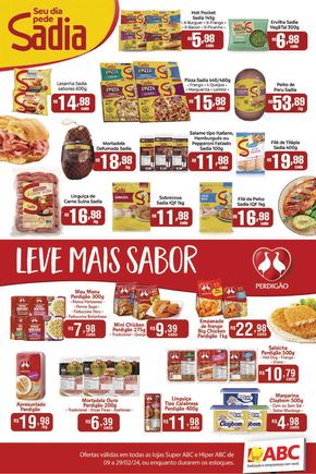 Catálogo Supermercados ABC em Uberlândia | Seu Dia Pede Sadia  | 12/02/2024 - 29/02/2024