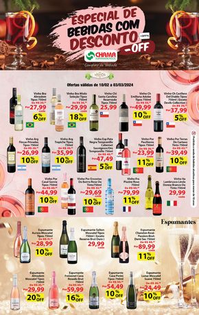 Catálogo Chama Supermercados | Especial de bebidas com desconto Chama Supermercados | 13/02/2024 - 03/03/2024