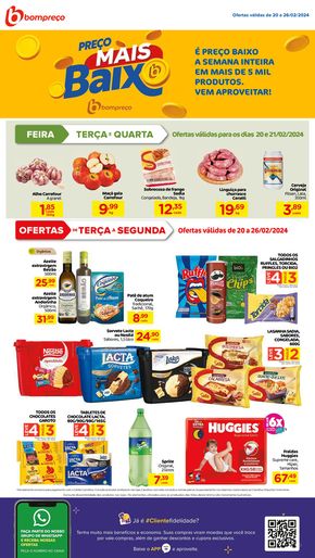 Catálogo Super Bompreço em Aracaju | Preço Mais Baixo! | 20/02/2024 - 26/02/2024