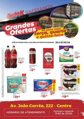 Catálogo Bistek Supermercados em Joinville | Grande ofertas Bistek Supermercados | 20/02/2024 - 22/02/2024