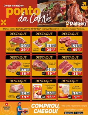 Catálogo Supermercado Dalben | Ponto da Carne | 21/02/2024 - 22/02/2024