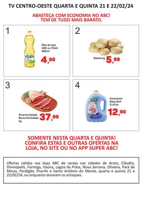 Catálogo Supermercados ABC | Supermercados ABC Ofertas TV Centro-Oeste | 21/02/2024 - 22/02/2024