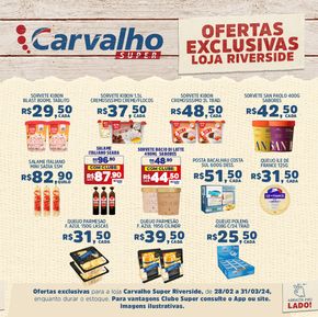 Catálogo Carvalho Supermercado em Parnaíba | Ofertas Exclusivas Carvalho Supermercado | 29/02/2024 - 31/03/2024