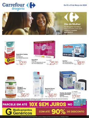 Promoções de Farmácias e Drogarias em Ribeirão das Neves | REVISTA DROGARIA de Drogarias Carrefour | 01/03/2024 - 31/03/2024