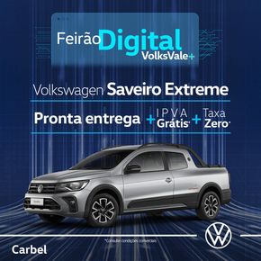 Promoções de Automóveis em Santa Luzia | Feirão Digital VolksVale+ Carbel de Carbel | 05/03/2024 - 31/03/2024