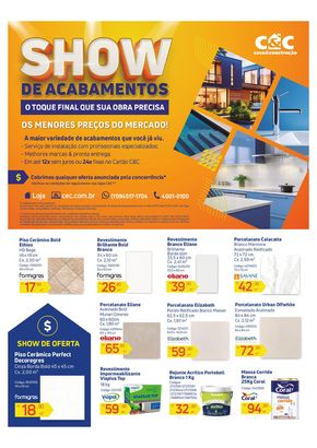 Promoções de Material de Construção em Ribeirão Preto | Show de Acabamentos - São Paulo de C&C | 07/03/2024 - 02/04/2024