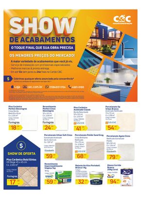 Promoções de Material de Construção em Ribeirão Preto | Show de Acabamentos - Rio de Janeiro de C&C | 07/03/2024 - 02/04/2024