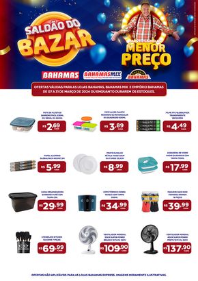 Promoções de Supermercados em Araguari | Saldão do Bazar de Bahamas Mix | 11/03/2024 - 31/03/2024