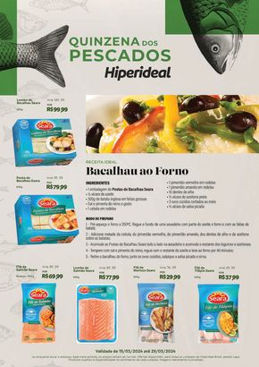 Catálogo Hiperideal Supermercados em Lauro de Freitas | Quinzena Dos Pescados Hiperideal Supermercados | 15/03/2024 - 29/03/2024