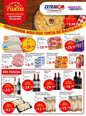 Catálogo Extrabom Supermercados | Tudo De Bom Da Páscoa Extrabom Supermercados | 19/03/2024 - 01/04/2024