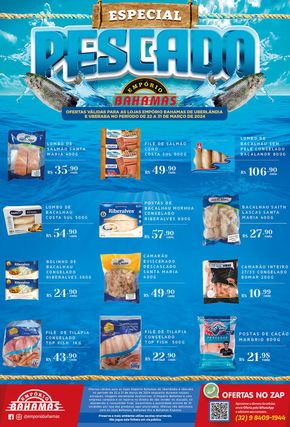 Promoções de Supermercados em Ubá | Especial Pescado Empório Bahamas de Empório Bahamas | 25/03/2024 - 31/03/2024