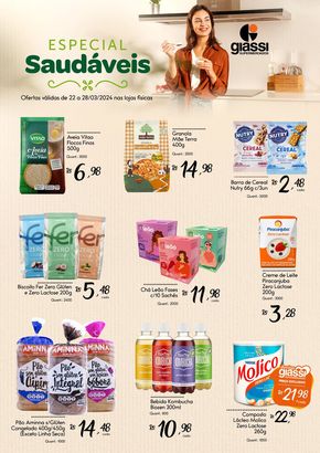 Promoções de Supermercados em Criciúma | Especial Saudáveis Giassi  de Giassi Supermercados | 25/03/2024 - 28/03/2024