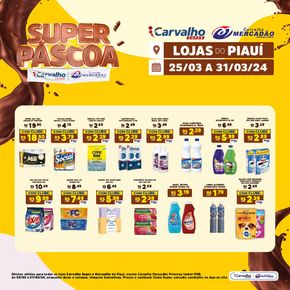 Catálogo Carvalho Supermercado em Piripiri | Super Páscoa Carvalho Supermercado | 25/03/2024 - 31/03/2024