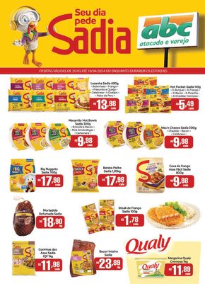Promoções de Supermercados em Frutal | Supermercados ABC Oferta Especial BRF - Atacados de Supermercados ABC | 25/03/2024 - 10/04/2024