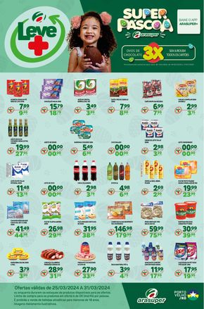 Catálogo Araújo Supermercados em Porto Velho | Leve Mais Porto Velho | 25/03/2024 - 31/03/2024