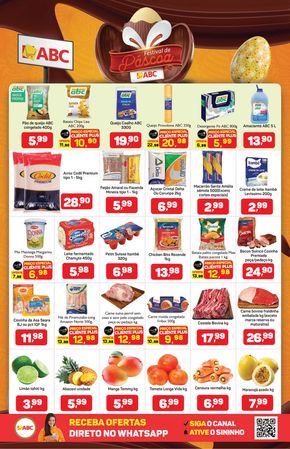 Promoções de Supermercados em Arcos | Supermercados ABC Folheto Semanal Varejo - Geral de Supermercados ABC | 25/03/2024 - 31/03/2024