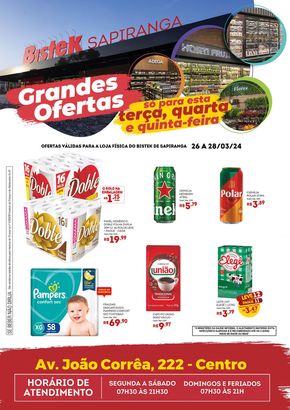 Catálogo Bistek Supermercados em Joinville | Hortifruti | 26/03/2024 - 28/03/2024