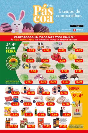 Catálogo Shibata Supermercados em Itaquaquecetuba | Páscoa Shibata Supermercados | 26/03/2024 - 01/04/2024