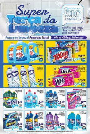 Promoções de Supermercados em Ituverava | Super Terça Da Limpeza Supermercados Big Compra de Supermercados Big Compra | 26/03/2024 - 31/03/2024