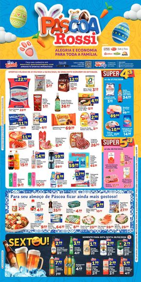 Promoções de Supermercados em Franco da Rocha | Páscoa Rossi Supermercados de Rossi Supermercados | 27/03/2024 - 02/04/2024