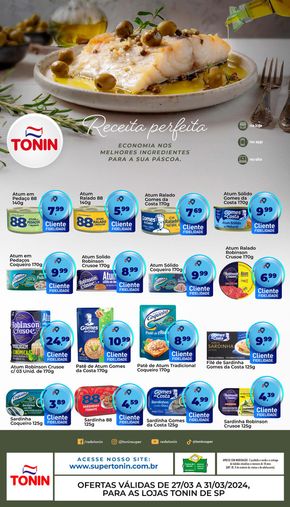 Promoções de Supermercados em Guará | Receita Perfeita  de Tonin Superatacado | 27/03/2024 - 31/03/2024