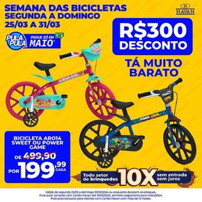 Catálogo Lojas Havan em São Bernardo do Campo | Semana De Bicicletas Havan  | 27/03/2024 - 31/03/2024