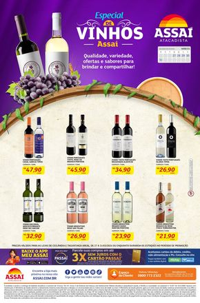 Promoções de Supermercados em Valparaíso de Goiás | Especial de vinhos de Assaí Atacadista | 27/03/2024 - 31/03/2024