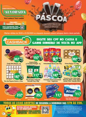 Catálogo Alvorada Supermercados em Itu | Páscoa Alvorada Supermercados | 27/03/2024 - 01/04/2024